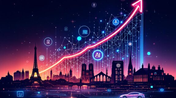 France generative AI startup ecosystem infographic showing market growth and key players