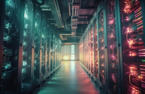 futuristic-computer-lab-equipment-row-generated-by-ai server-datalab